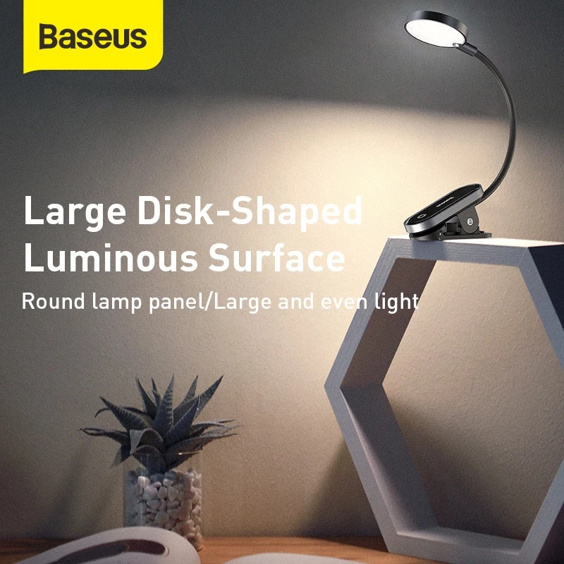 Baseus Comfort Reading Mini Clip Lamp Foldable Led Lamp - Gambar 3