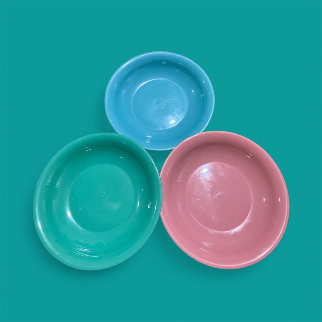 PUSAT17 PIRING PREMIUM LUSINAN UKURAN 9 PIRING LUSINAN NO 9 INCI 23CM 12PCS FOOD GRADE PIRING MAKAN PLASTIK BPA FREE PIRING LUSINAN PIRING SAJI BULAT BERKUALITAS PERLENGKAPAN DAPUR PLATE - Gambar 2