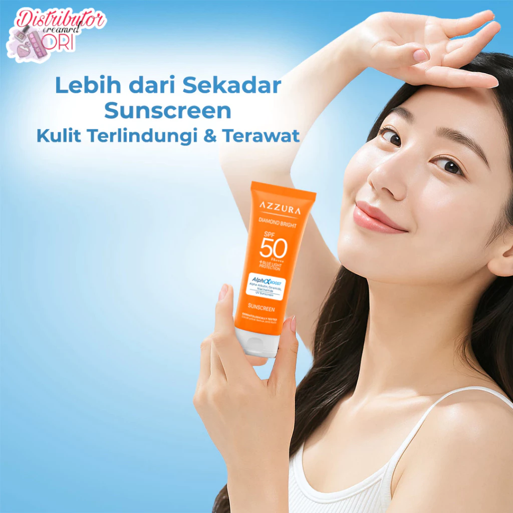 Azzura Diamond Bright Sunscreen 30 Gr - Gambar 3