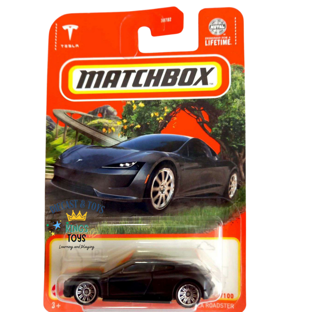 Matchbox Original Tesla Roadster Matte Black | Shopee Singapore