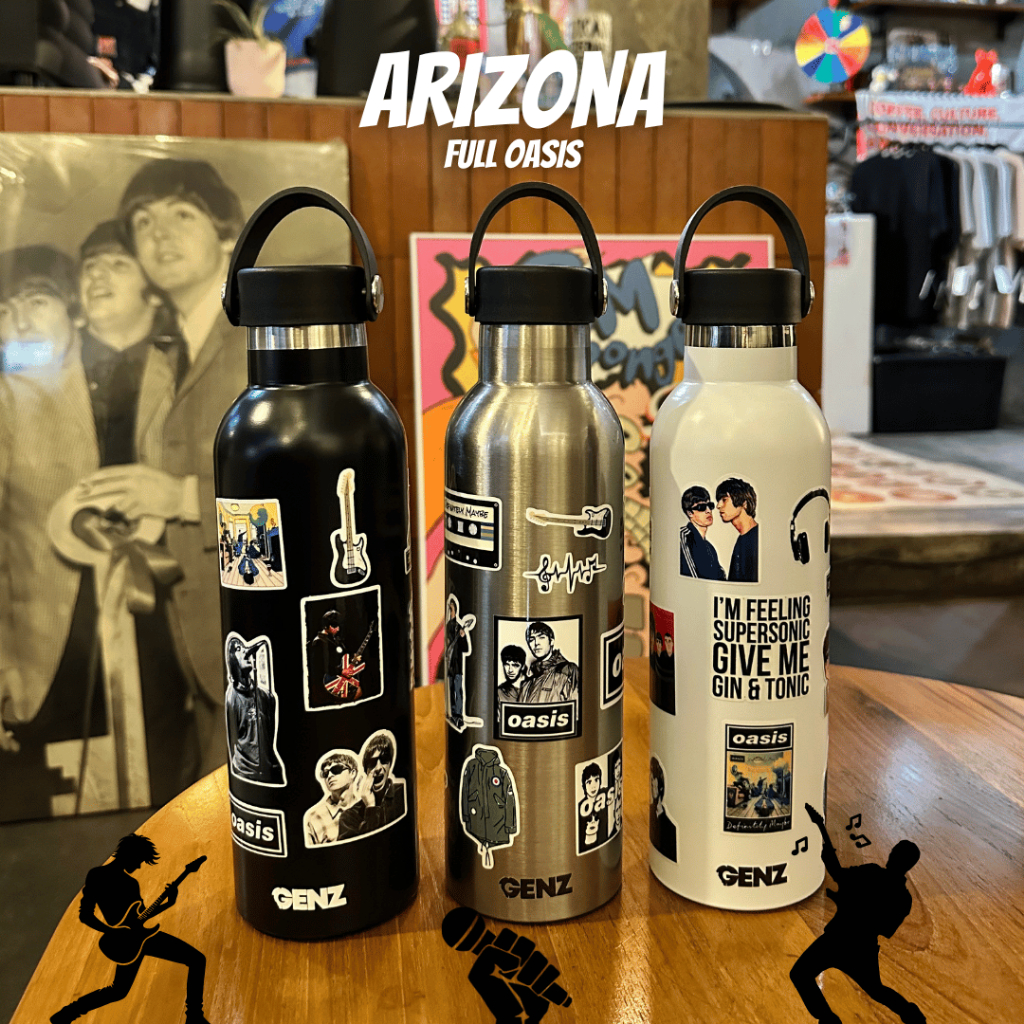 TUMBLER Arizona OASIS Tahan dingin Gagang Karet Premium StainlessSteel Double Wall 750ml Stiker Band foto 2
