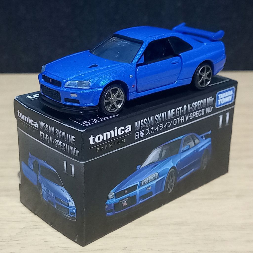 Tomica Premium No. 11 – Nissan Skyline GT-R R34 (Loose) | Shopee Singapore