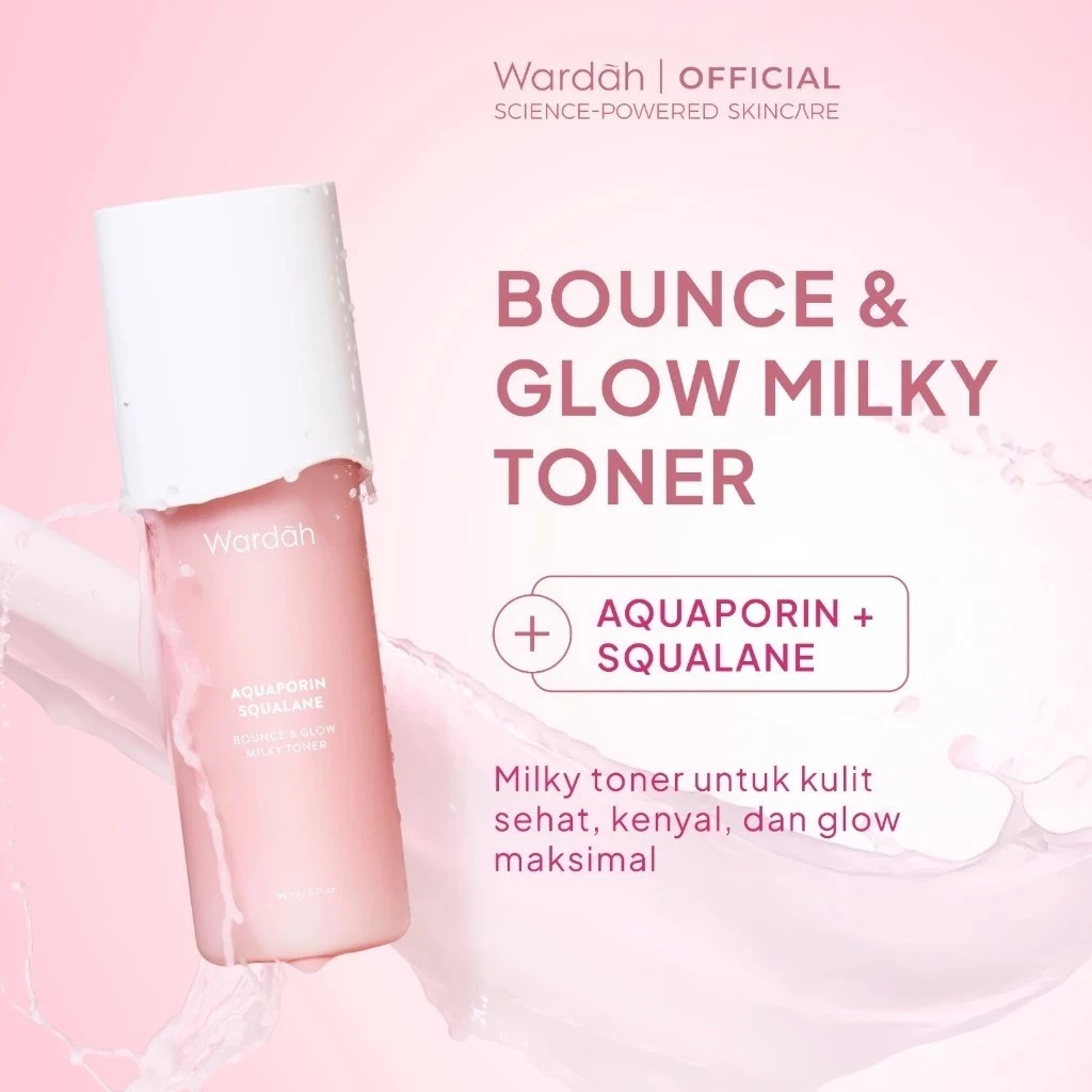 WARDAH Toner All Series - Acnederm, Lightening, Illuminating, Glow Milky, AHA Exfoliating, Firm Lift - Toner Badan - Skincare - Gambar 2