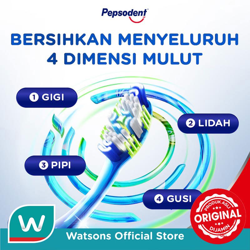 Pepsodent 4D Expert Clean Sikat Gigi Lembut 1'S - Gambar 3
