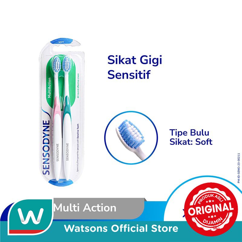 Sensodyne Sikat Gigi Multi Actionn Soft 2'S
