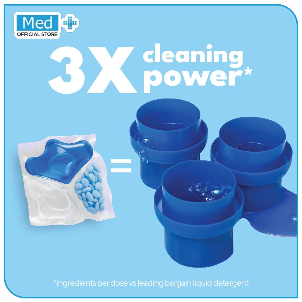 Med+ Swash Laundry Pod 3in1 Detergen Sabun Cuci Baju Capsule Wangi 30 Pod - Gambar 4