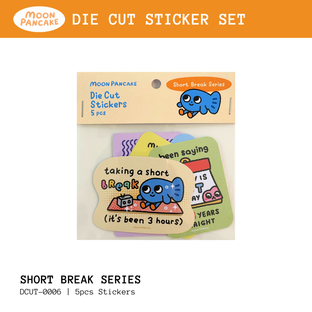Moon Pancake Sticker Set - Short Break Series (Die Cut) | Shopee Singapore