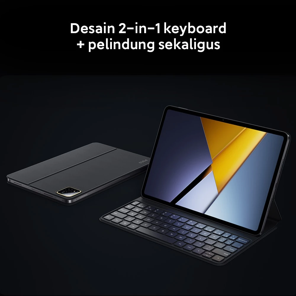POCO Pad X1 Keyboard / Desain 2-in-1 keyboard + pelindung sekaligus / PC-like Typing lebih efisien dan nyaman / Magnetic Connection lebih Stabil & respons cepat / Smart Wake/Sleep untuk mode menyala/tidur [Official Store] - Gambar 2