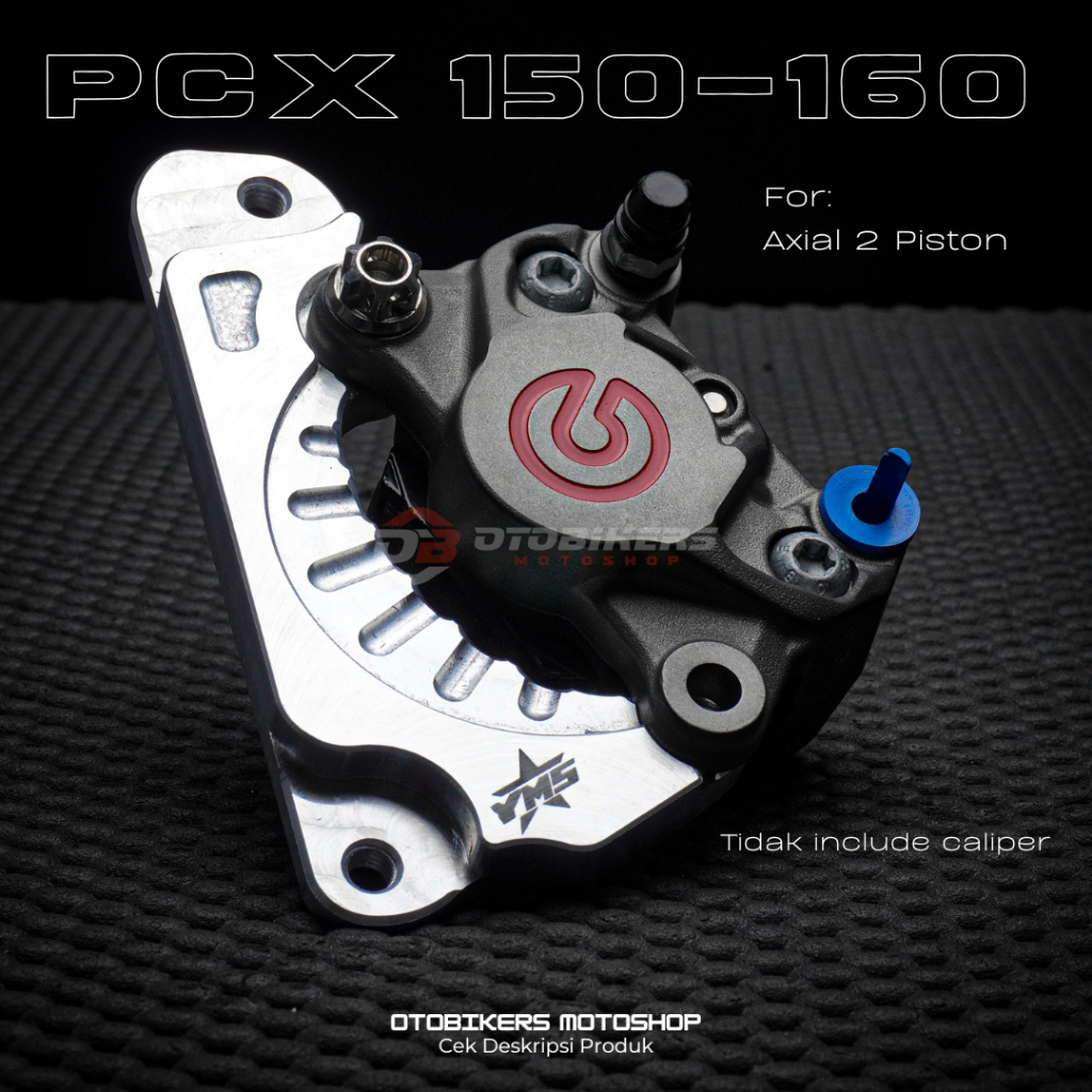 LOKAL FRONT Caliper Bracket AXIAL 2P 1 PIN BREMBO KTC LYCAN PCX 160 150 ...