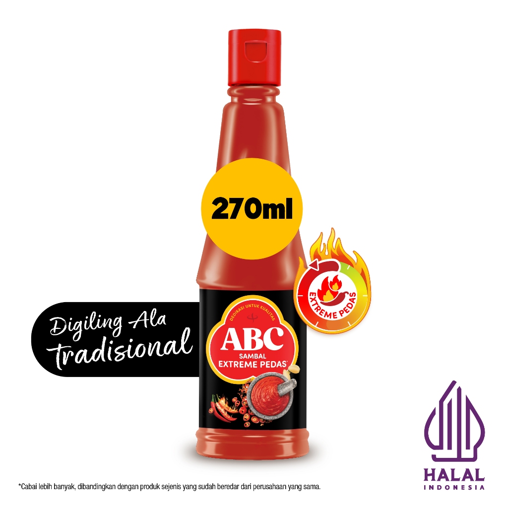 ABC Sambal Extreme Pedas 270ml - Twin Pack - Gambar 2