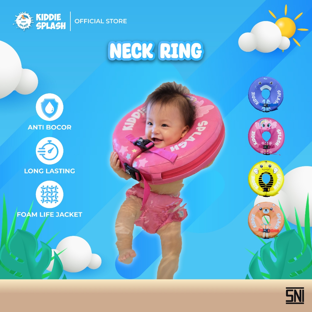 KIDDIE SPLASH Baby Neck Float Original Anti-LeakRing, Foam Filled, No ...