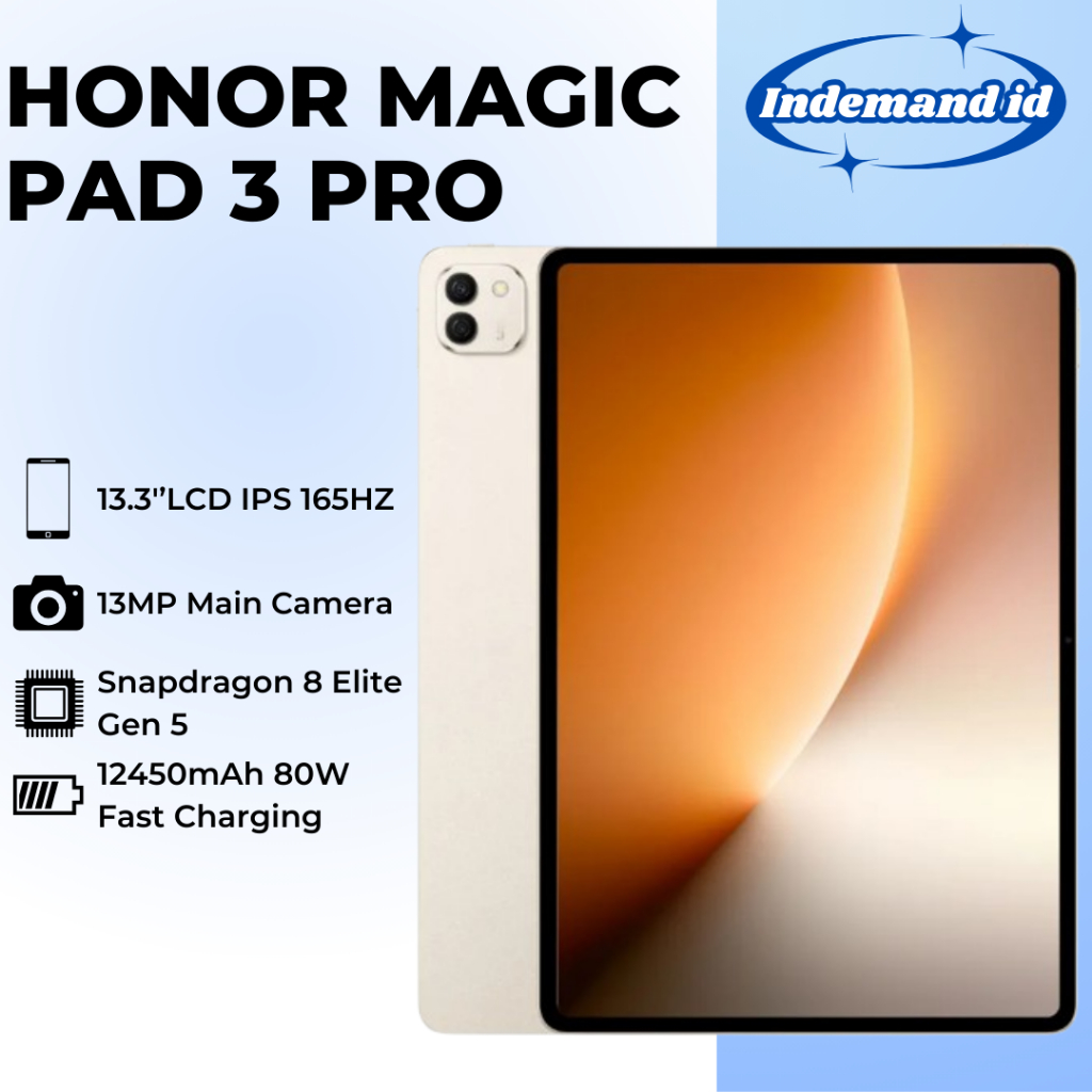 Honor Magic Pad 3 Pro 13.3''IPS LCD 165HZ Snapdragon 8 Elite Gen 5 12450mAh 80W