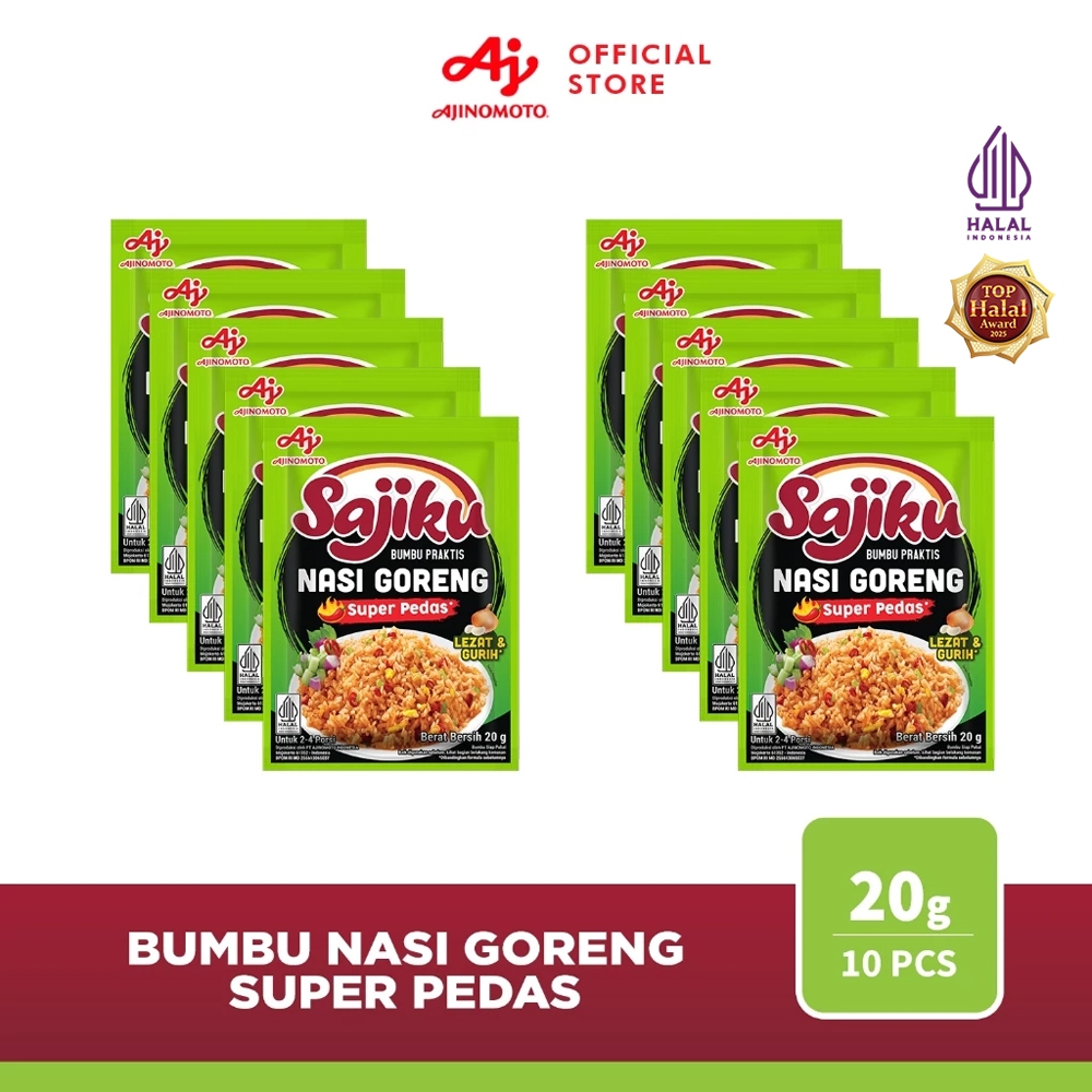 SajikuÂ® Bumbu Nasi Goreng Super Pedas 10pcs