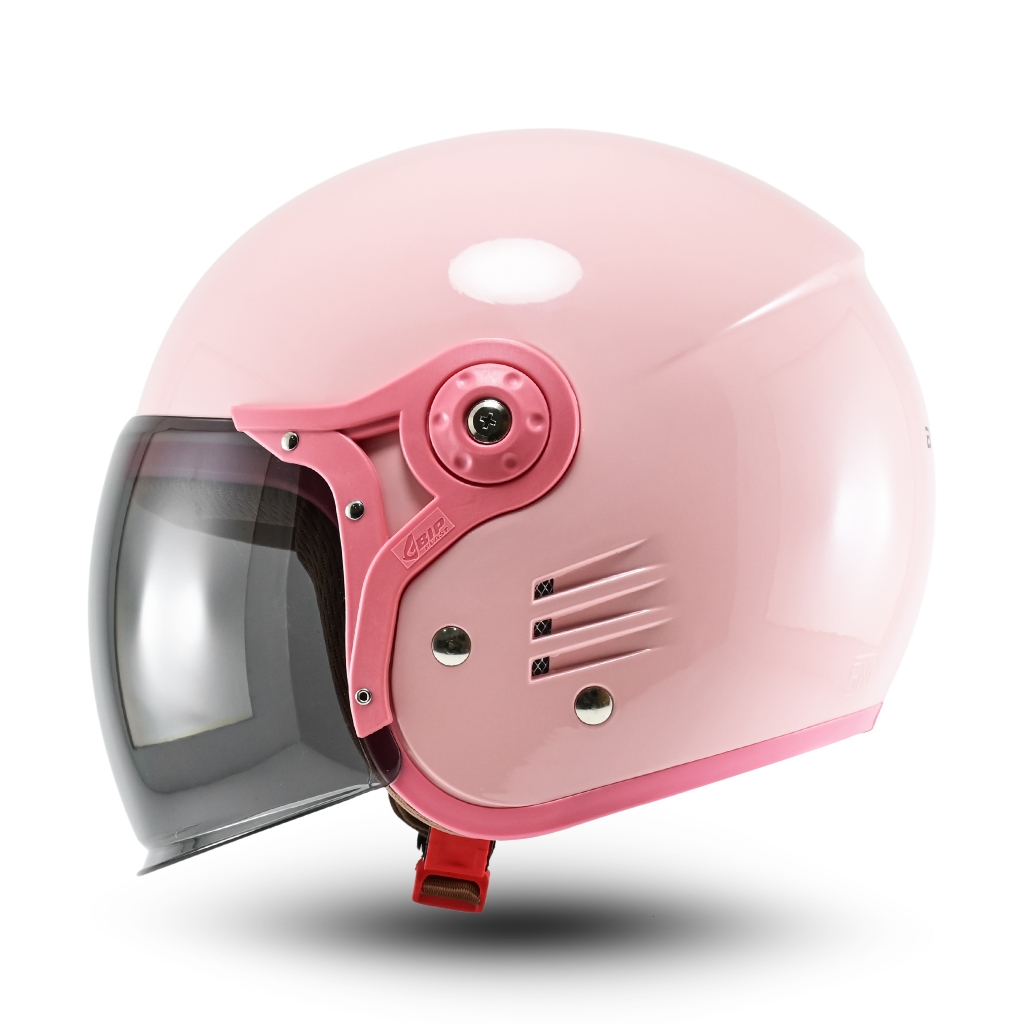 Helm Retro Dewasa Hijab Friendly Half Face Bipplast Fantasy V2 Helem Wanita Cepol SNI