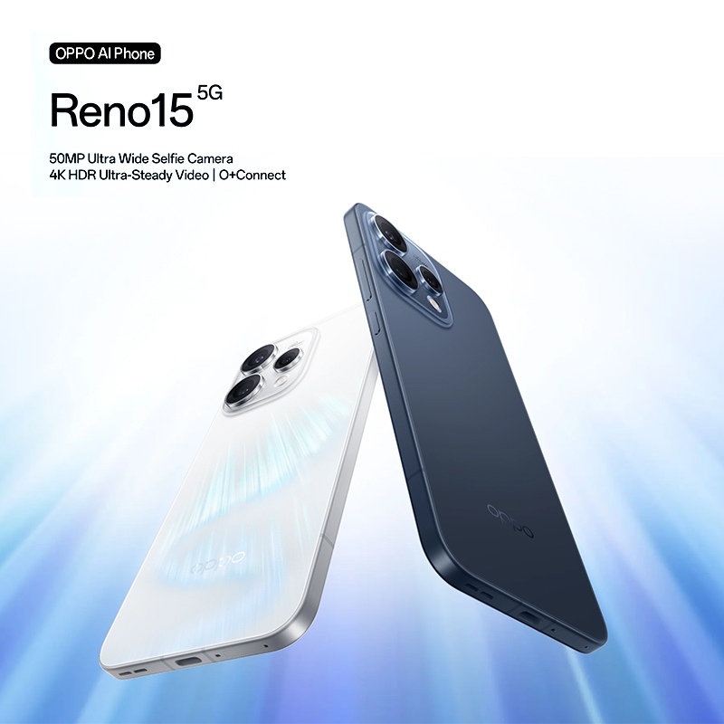 OPPO Reno15 5G 8/256GB 12/256GB [IP69 Underwater 4K Video, Al Flash Photography, AI Livephoto 2.0] - Gambar 3