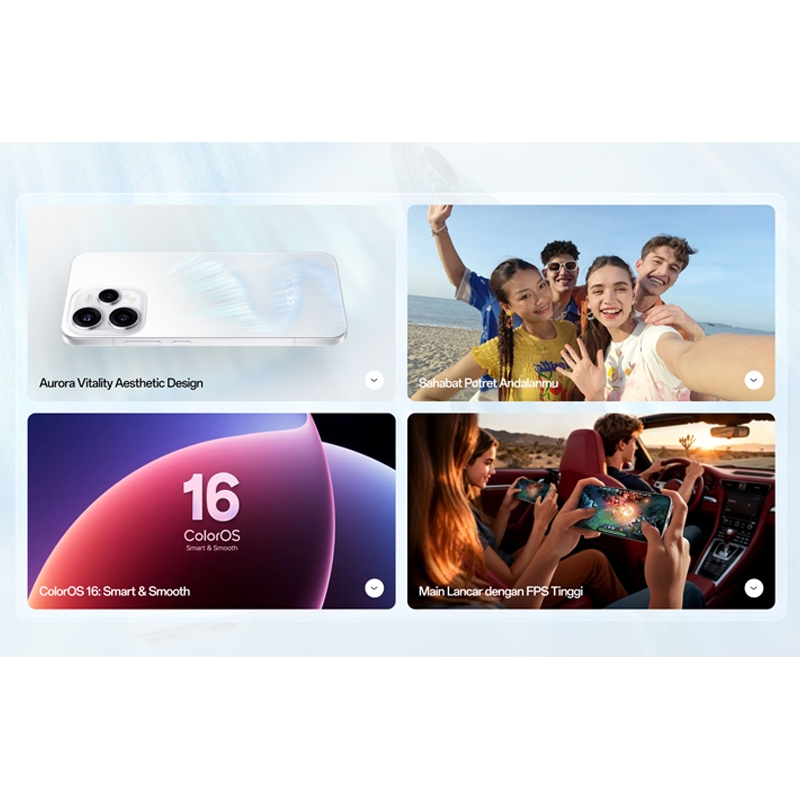 OPPO Reno15 5G 8/256GB 12/256GB [IP69 Underwater 4K Video, Al Flash Photography, AI Livephoto 2.0] - Gambar 4