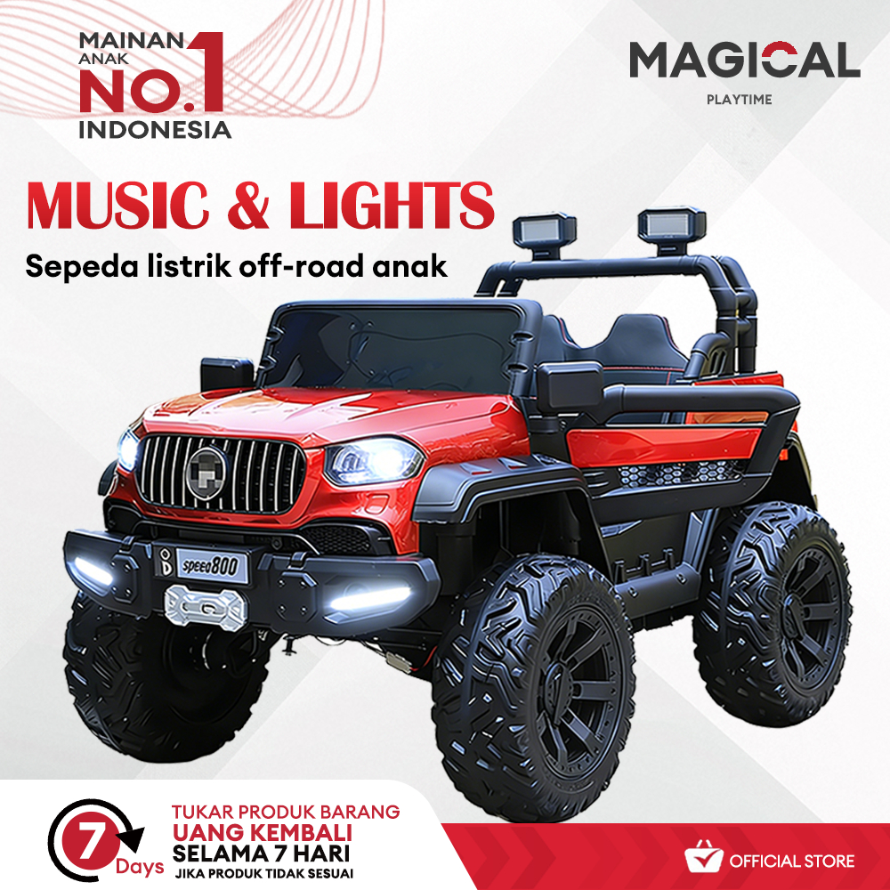 MAGICAL PLAYTIME Mobil Anak 4x4 Realistik Aman