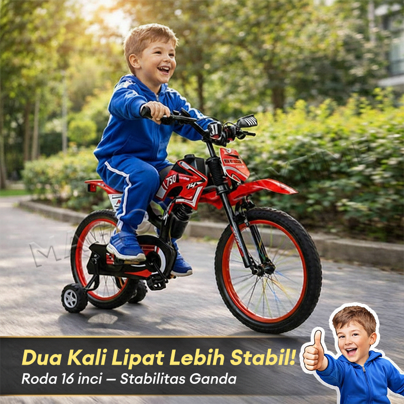 Magical Playtime Sepeda Anak Motor Replika 2-8 Tahun - Gambar 4