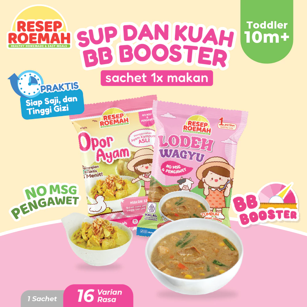 Resep Roemah / Menu Sup dan Kuah BB Booster Tinggi Protein untuk Anak / Ready To Heat Soup / Makanan Sehat Anak / Toddler and Kids Homemade Frozen Food Mpasi / No MSG & No Pengawet