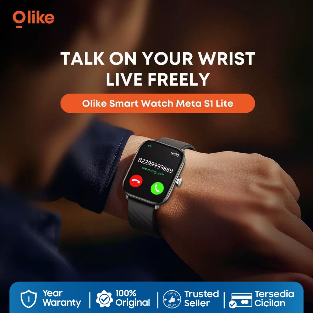 OLIKE Smartwatch META S1 Lite Battery Up to 20 Day IP68 Bluetooth Call 100+ Sport - Gambar 2