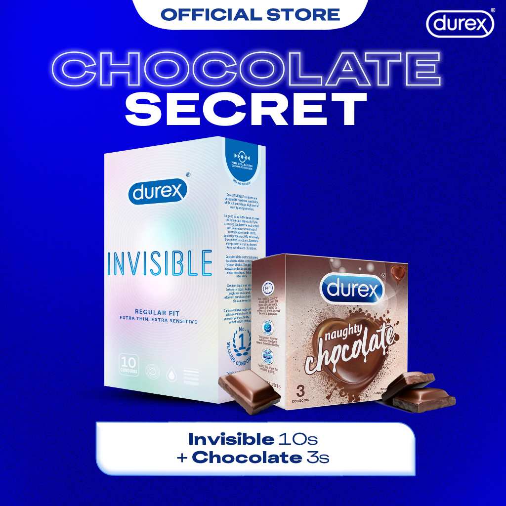 Chocolate Secret (Paket Kondom Naughty Chocolate 3s, Invisible 10s)