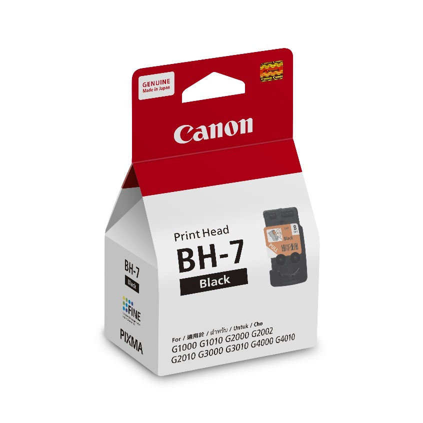 FixPrint 100% ORIGINAL Print Head Canon BH 7 CH 7 - Printer G1010 G2010 G3010 G4010 - BH7 Black CH7 Color - Gambar 4