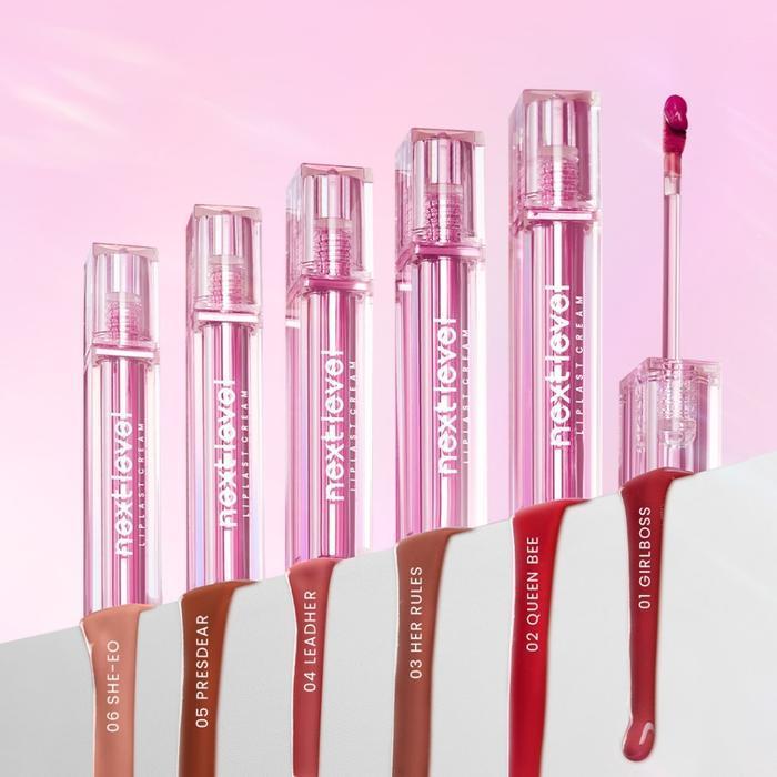 Hanasui Next Level Liplast Cream Pigmented Matte Finish Maximum Coverage / Merah Jingga Official - Gambar 4