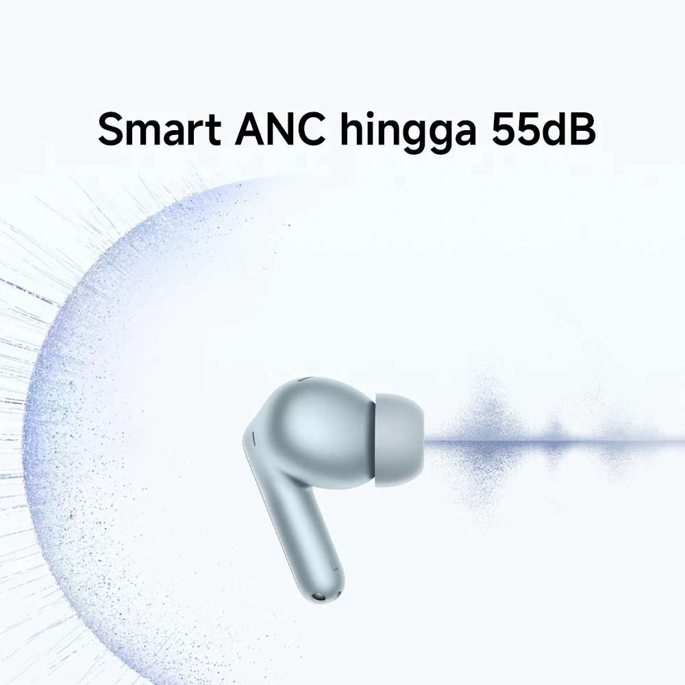 Xiaomi Redmi Buds 8 Pro | Smart ANC hingga 55dB | Triple-Mic AI Call | Driver triple koaksial dengan Dolby Audio | Daya Baterai hingga 33 jam dengan fast charging | Earphone Bluetooth [Xiaomi Official Store} - Gambar 3