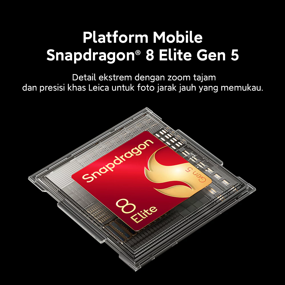 Xiaomi 17 Ultra (16GB/512GB) (16GB/1TB) Leica 200MP 75–100mm Telefoto / Kamera Ultra Dinamis 1 Inci Leica / Sistem Optik Leica UltraPure / Baterai Xiaomi Surge 6000mAh (typ) / Platform Mobile Snapdragon® 8 Elite Gen 5 [Xiaomi Official Store] - Gambar 4