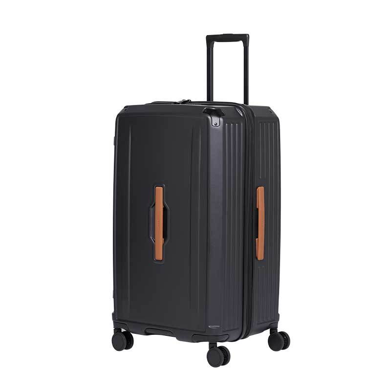 (Free Luggage Cover) Acer Fashion Koper Polyethylene Melbourne Plus Luggage - Black - Gambar 4