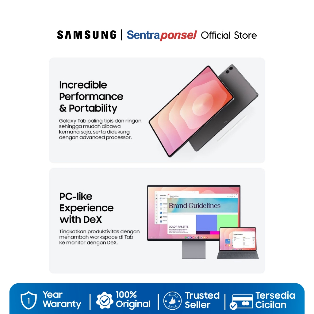 Samsung Galaxy Tab S11 WIFI 12GB/256GB - Gray / AI Tablet / Tab Android / Baterai Tahan Lama / Samsung DeX - Garansi Resmi - Gambar 4