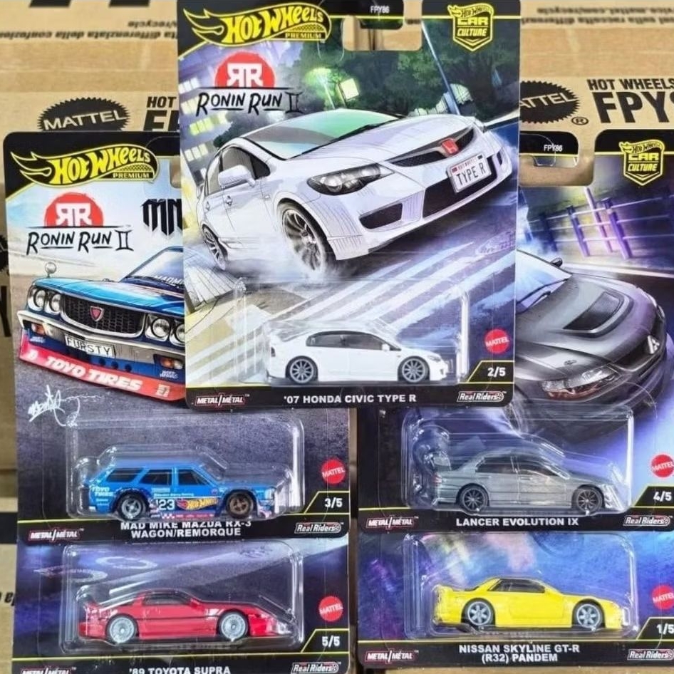 Hotwheels Premium Car Culture Ronin Run 2 Honda Civic Lancer Evolution ...