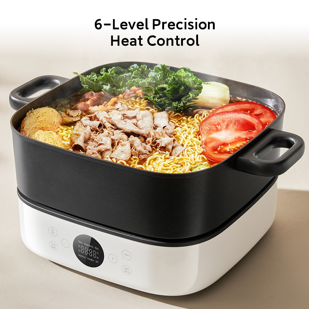 Xiaomi Multifunctional Hot Pot Cooker 6L / Perfect 6L Family Capacity / 6-Level Precision Heat Control / Multi-Purpose Pot Design / Effortless Non-Stick Cleaning [Official Store] - Gambar 3