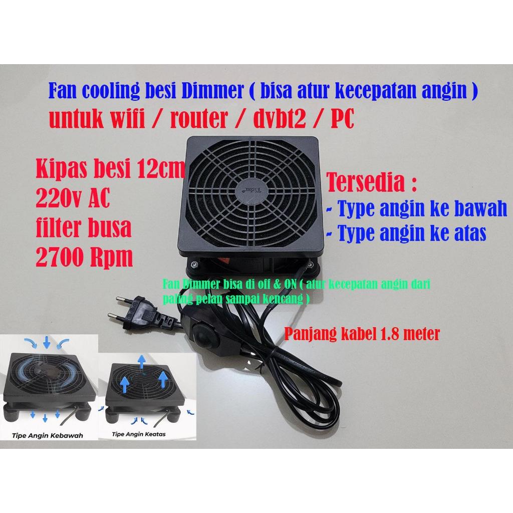 12cm iron dimmer fan 220v AC fan Cooling Wifi Router set up Tv Box ...