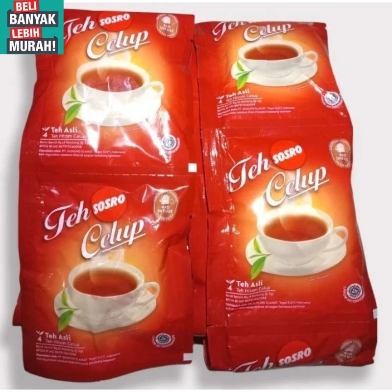 (RCG) Sosro Tea Bags Sachet (10 pcs x 4 tea bags) | Shopee Singapore