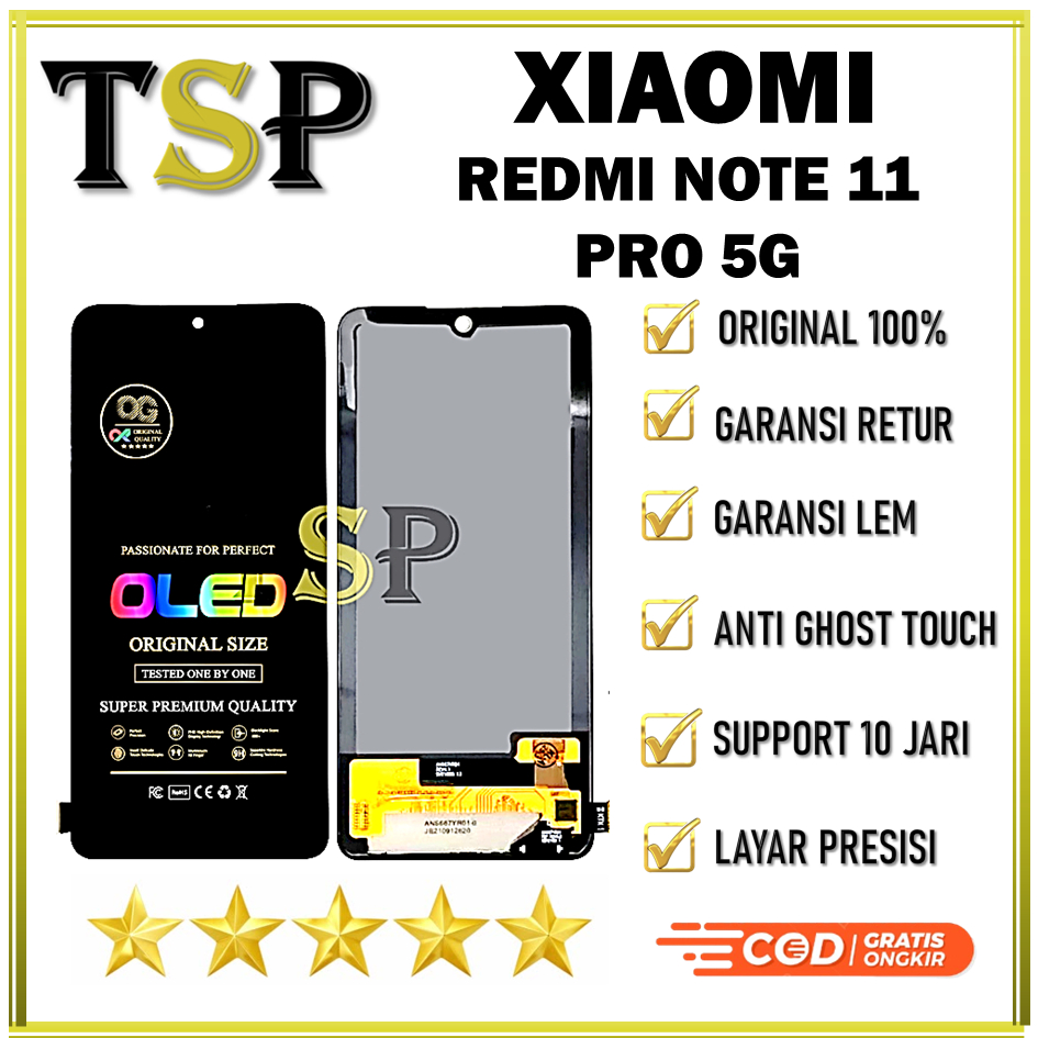 LCD TOUCHSCREEN XIAOMI REDMI NOTE 11 PRO 5G  FULLSET COMPLETE ORIGINAL