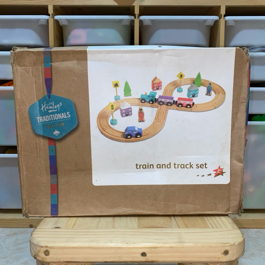 Hamleys Train and Track Set - Hamleys Wooden Rail Toy | Shopee Singapore
