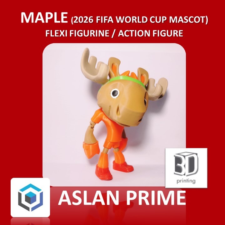 MAPLE THE Moose FIFA WORLD CUP 2026 FLEXY FLEXI ARTICULATED FIGURA ...