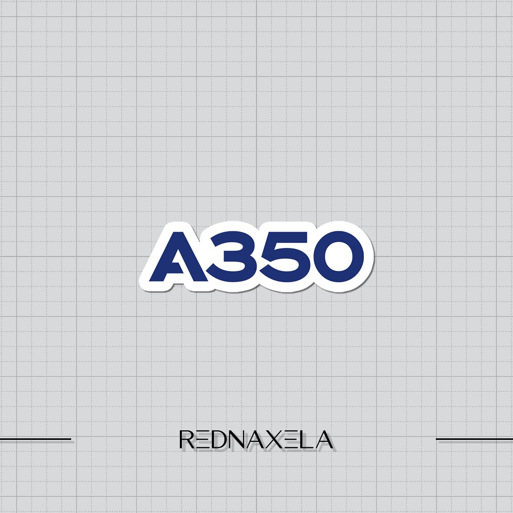 A350 Airbus Logo Vinyl Sticker Outdoor Waterproof Suitcase Sticker ...