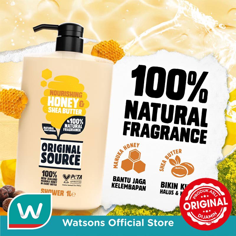 Original Source Body Wash Honey & Shea Butter 1L - Gambar 3