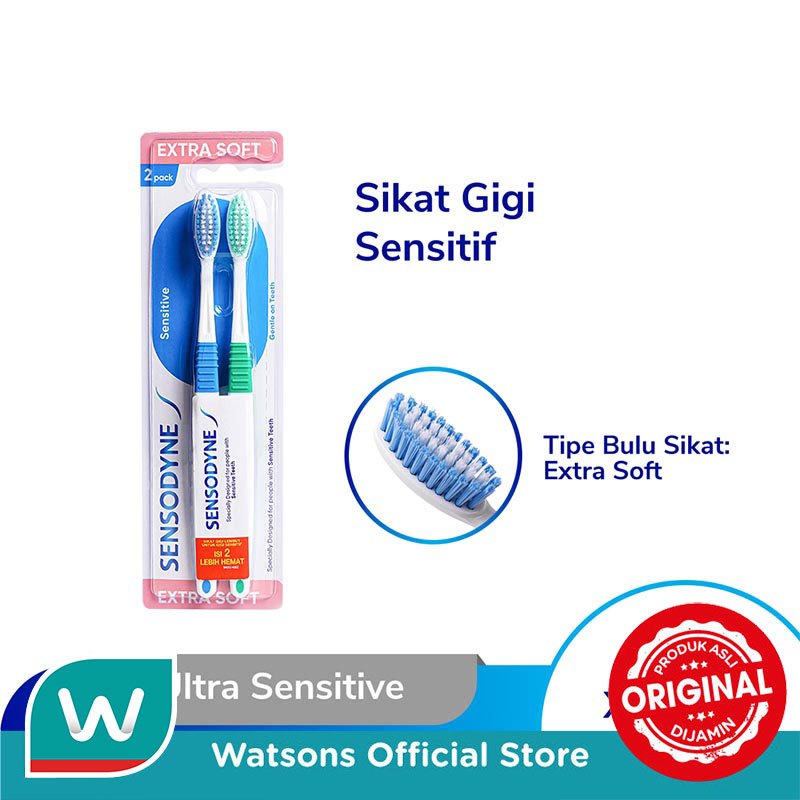 Sensodyne Sikat Gigi Ultra Sensitive Extra Soft 2'S