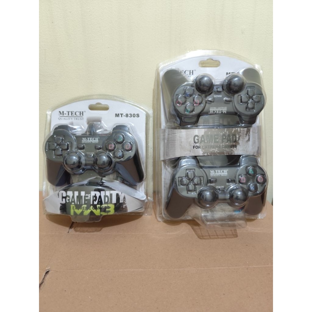 Gamepad M-TECH MT-830S Single USB and MT-830D Double USB BLACK Joystick ...