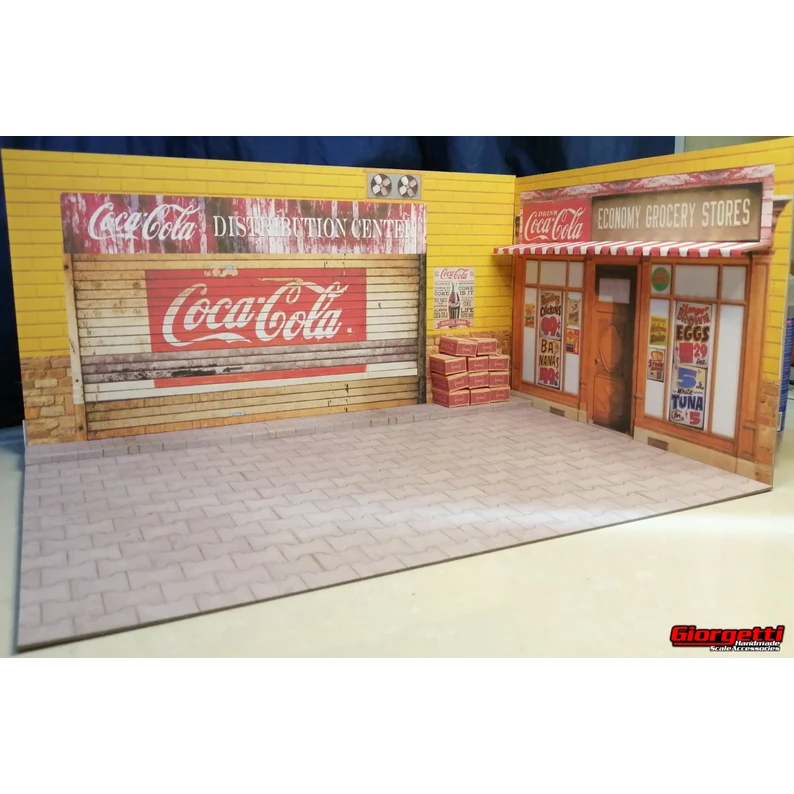 DIY Papercraft Diorama Coca Cola Retro Print Paper Craft Pattern ...