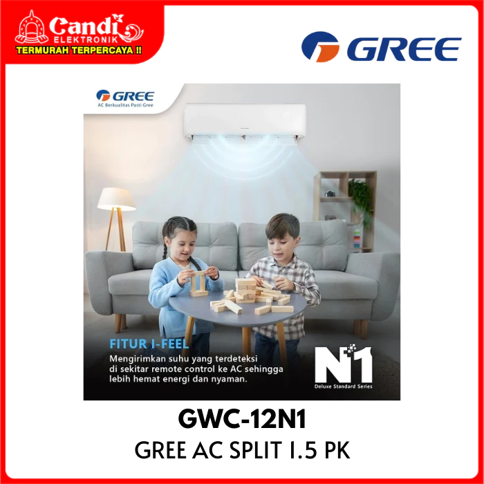 GREE Air Conditioner 1,5 PK AC Split Deluxe Standard GWC-12N1 - Gambar 4