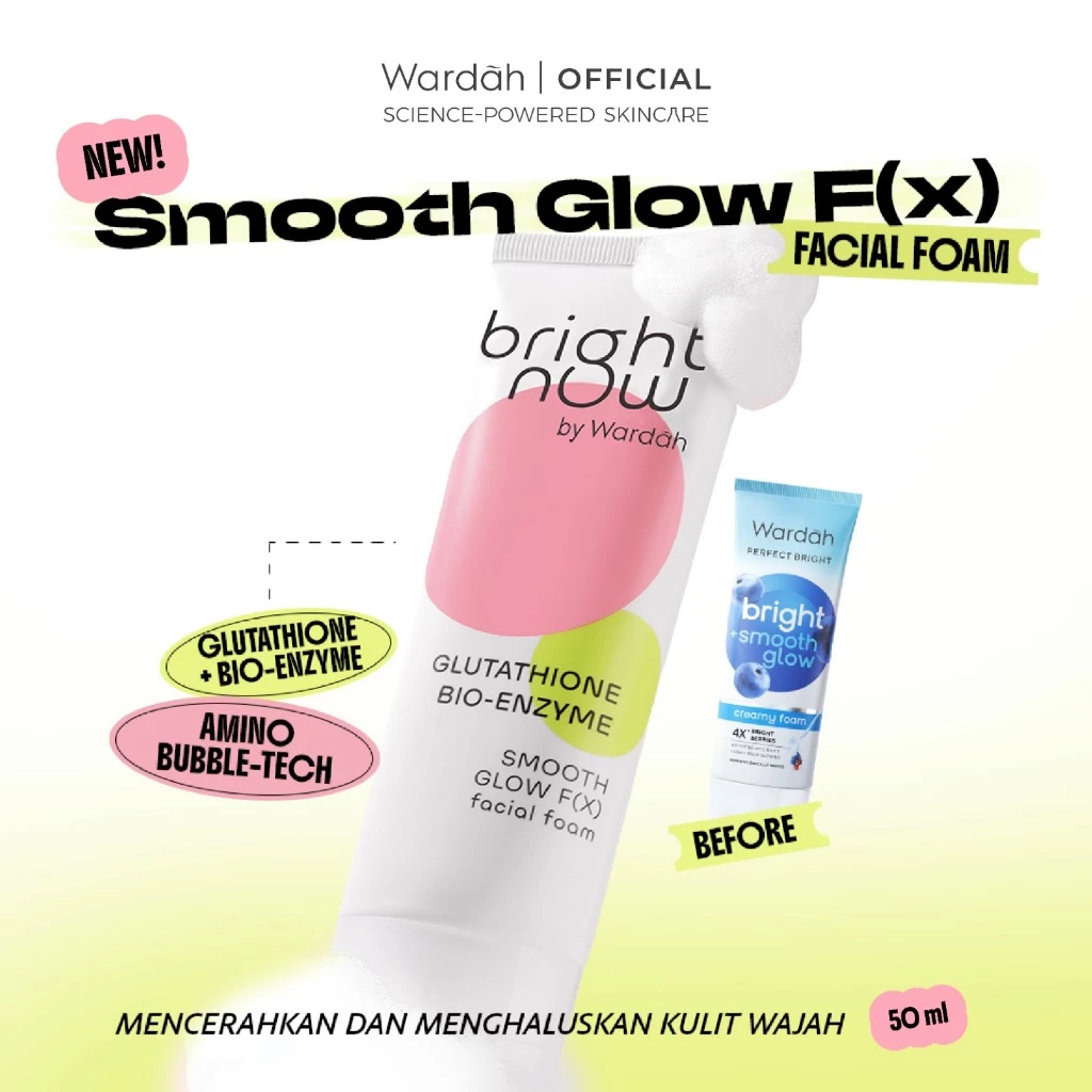 WARDAH Facial Wash All Series - Acnederm, C-Defense, Lightening Lightplus, Perfect Bright Now, Nature Daily, Crystal Secret, Renew You, Hydra Rose, NMF Amino Gel Cleanser - Face Wash, Sabun Cuci Muka - Skincare - Gambar 2