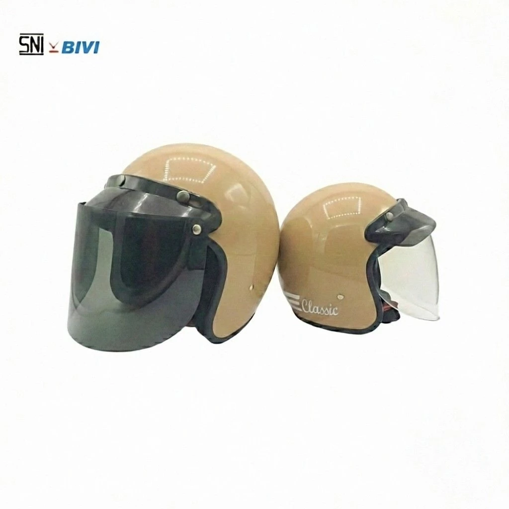 Helm Bogo Half Face BIVI KLASIK Full Face Retro Dengan Desain Classic dan Nyaman Maksimal - Gambar 2