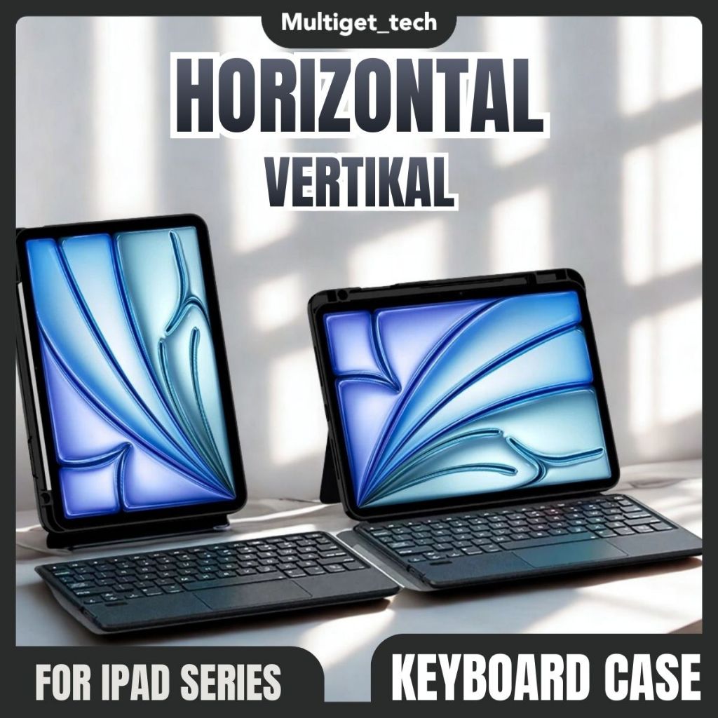 Magic Keyboard iPad Gen 10 9 8 Pro 11 Air 4 5 Mini 6 7 Magnetic Smart Cover Vertikal Horizontal View