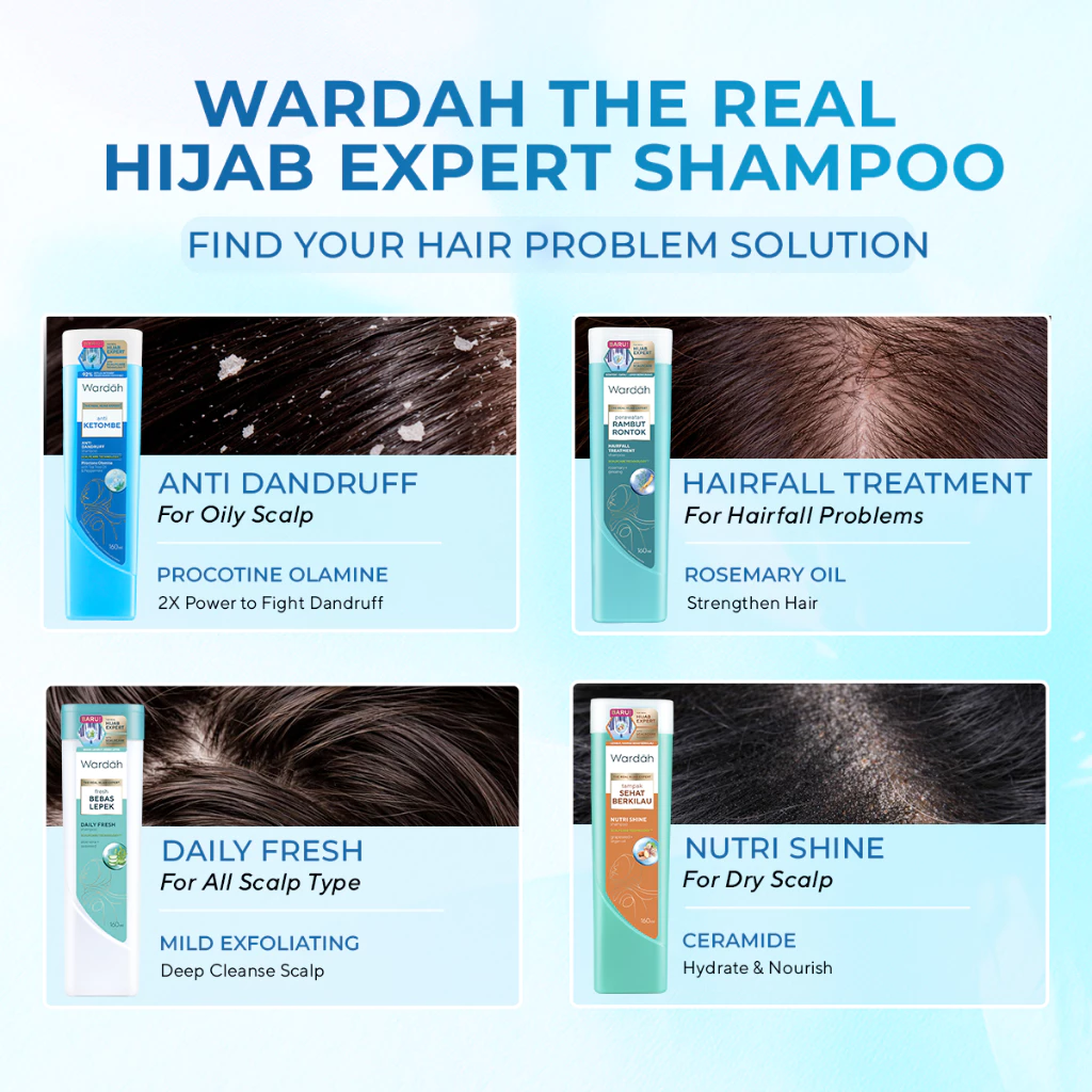 Wardah Shampoo - Mengandung ScentLock Fragrance - Wangi Tahan Lama - Personal Care - Gambar 3