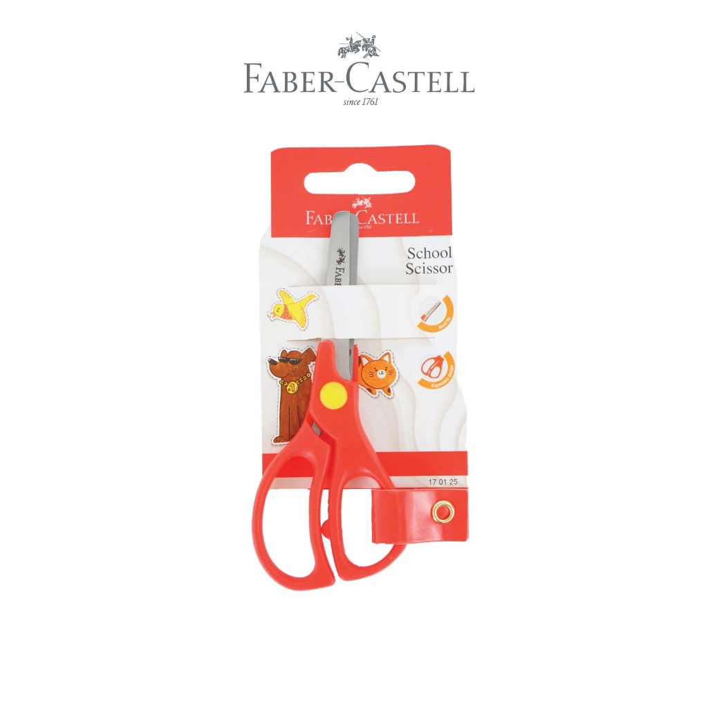 Faber-Castell Gunting Sekolah Anak Ergonomis Aman - Gambar 2