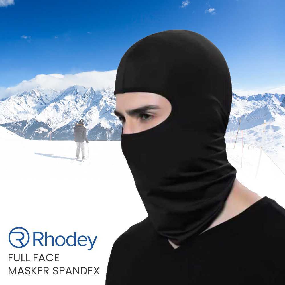 Rhodey Masker Full Face Balaclava Spandex Motor Anti Debu Angin UV - Gambar 2